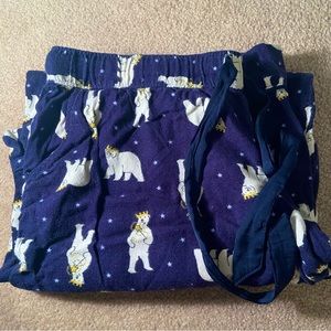 Navy Polar Bear Pajama Pants